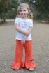 Big Ruffle Pants in Mango Knit